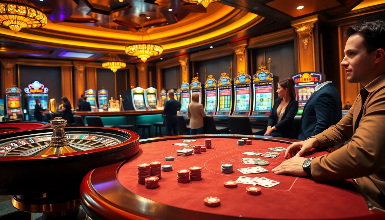 GG88-branded poker chips and vibrant casino scene showcasing exciting gambling action.