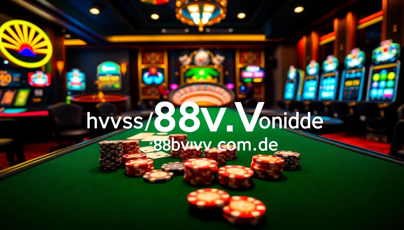 Experience thrilling gameplay at 88VV with vibrant casino tables and excitement in every bet.