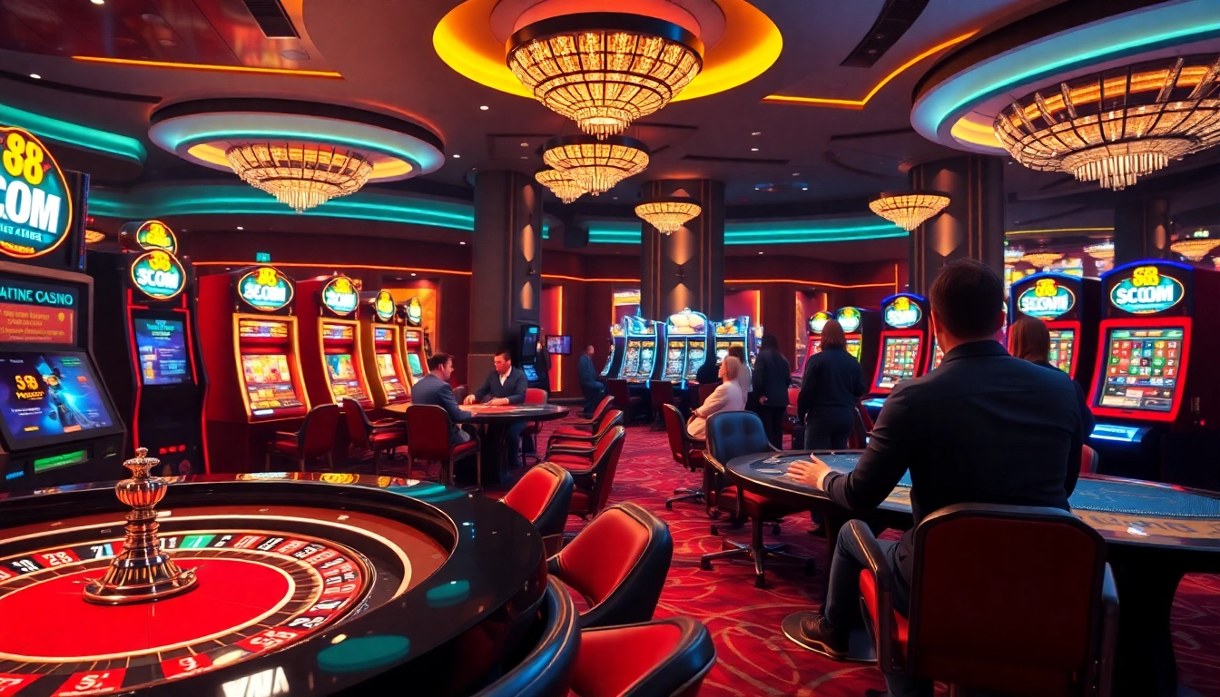 Experience luxury gaming at S8.COM with vibrant slots and engaged players.