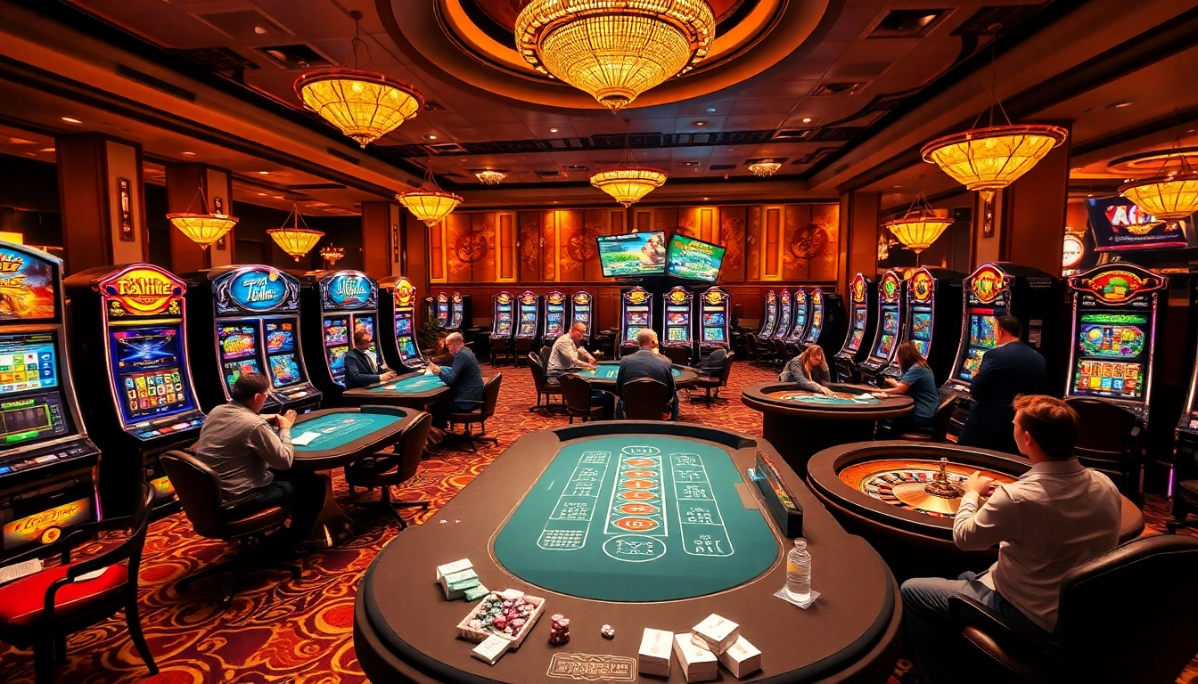 Experience the vibrant gaming atmosphere at Site Oficial 7HH, featuring exciting casino games and players.